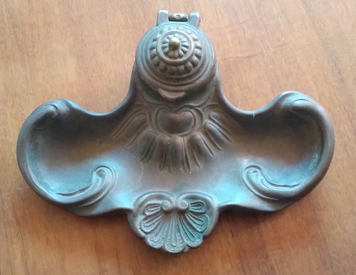Antico calamaio bronzo - antico,