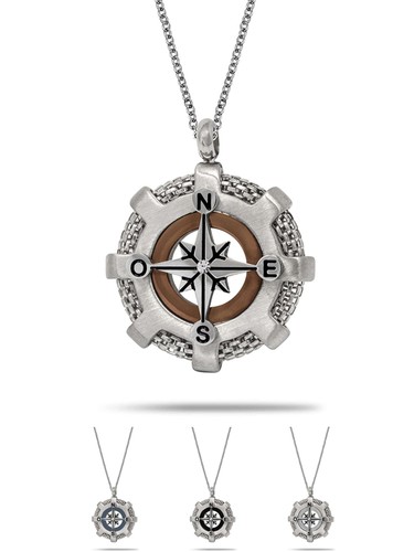 Collana uomo acciaio - uomo, ciondolo