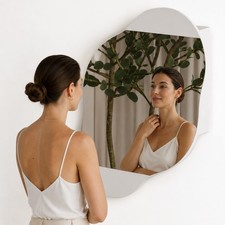 Specchio nuvola con mensole - con,
