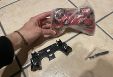 SCOCCA CASE PS4 COVER HOUSING e STRUTTURA CONTROLLER JOYSTICK PLAYSTATION 4 RED