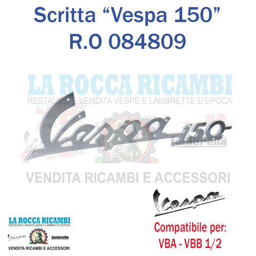 Scritta anteriore vespa 150 - scritta, 150"