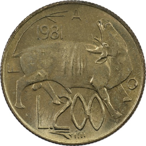 San marino 200 lire 1981 - san,