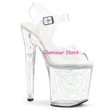 Sexy SANDALI GLITTER tacco 20