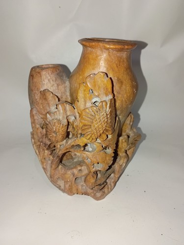 Vaso doppio bocciolo - in, pietra