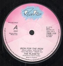 Pianeti (Gruppo Synth Pop/New Wave) Iron Per Il Vinyl 7" UK Rialto 1979 In