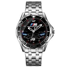 Orologio da polso da uomo in acciaio per appassionati di BMW Angel Eyes M Sport