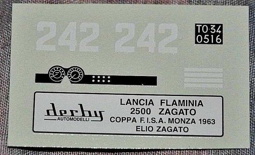 Decal derby lancia - 1/43,