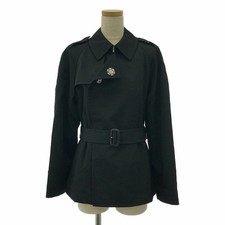 Trench Coat Corto In Lana Di COMME DES GARCONS | 2014AW | M | Nero | Donna