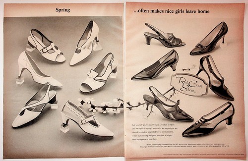Scarpe croce rossa 1966 stampa - scarpe,