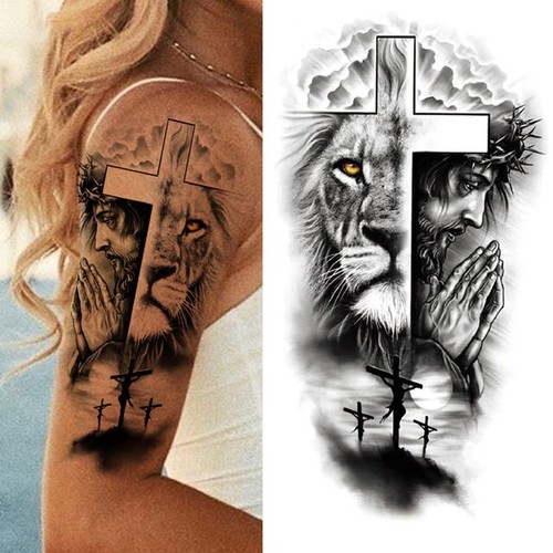 Due mondi grande tatuaggio - -,