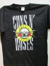 GUNS N ROSES T-SHIRT MAGLIA MANICA CORTA COTONE NERA  MA 279