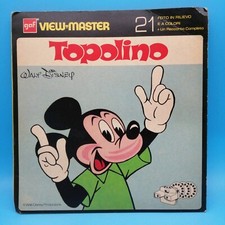 Topolino Mickey mouse WALT DISNEY VIEW MASTER MAXI SET 3 DISCHI ALBUM