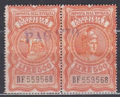 Italia 1946 marca da - 1946, bollo