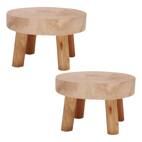 Sgabello in legno - 2x,
