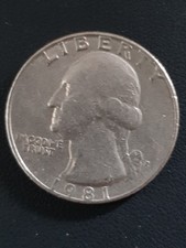  QUARTER DOLLAR 1981 / 74 g /