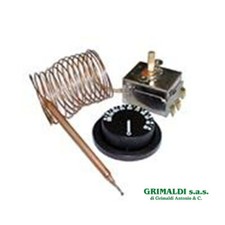 TERMOSTATO CAMINETTI REGOLABILE DA 30 a 120 C° PER STUFE A PELLET CALDAIE