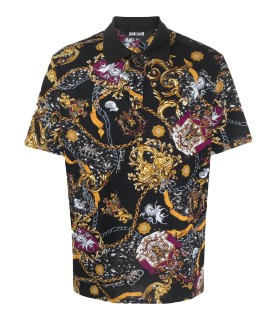 Polo uomo nero - just, cavalli