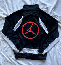 felpa Air Jordan con zip nera