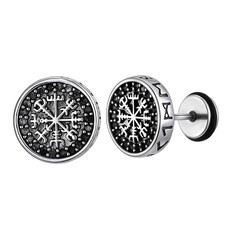 Orecchini uomo rame bussola