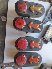 FANALI POSTERIORI AUTOCARRO EPOCA anni 40  PAIR OF REAR LIGHTS FOR TRUCK PERIOD