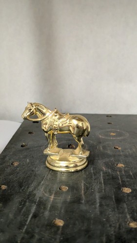 Statuina trofeo cavallo sella