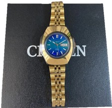 Orologio da donna vintage Citizen automatico quadrante blu in acciaio...