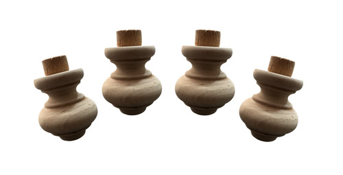 Set piedini legno - 4,