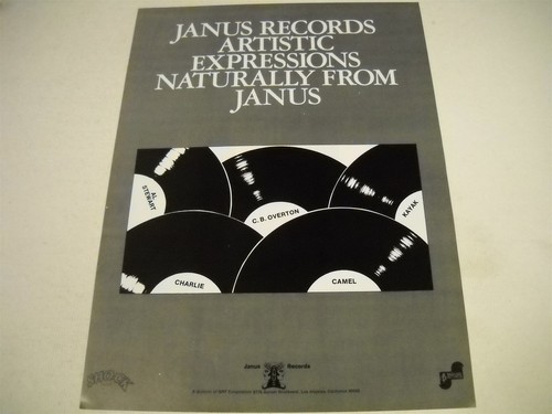 Janus 1977 promo display - cb,