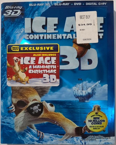 Ice age continental drift - ice, blu
