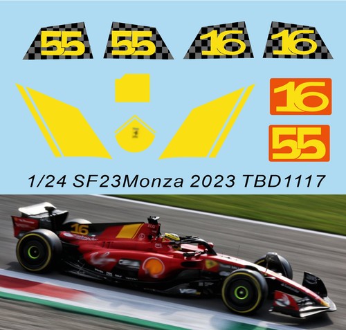 Decals per ferrari sf 23 - 1/24 decals, sf-23