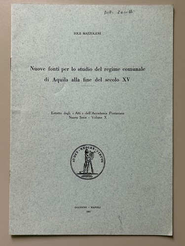Nuovi fonti studio regime