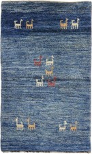 Originale Tappeto Persiano Gabbeh Ghashghai Orientale 140 CM X 83 Vecchio Natura