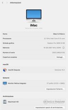 computer desktop iMac Retina 27" - 2019 - 3GHz i5 6 core - 16GB Ram - HD 2 TB