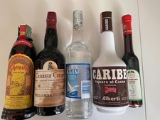 Collezione di 5 liquori vintage anni ’80 sigillati