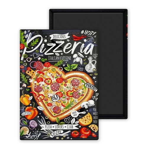 Pizza magnet personnalisé - pizza,