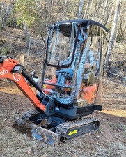 Mini Scavatore Copertura Antipioggia Antivento Caldo Tenda PVC Copertura per Escavatore 1-2Ton