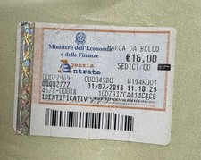 Marca da bollo €16,00 –