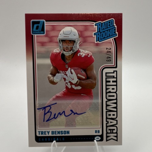 Autografo trey benson donruss - autografo,