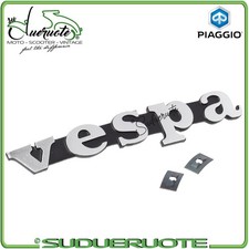 TARGHETTA ANTERIORE SCRITTA STEMMA SCUDO VESPA PK 50 80 100 125 S SS PRIMA SERIE