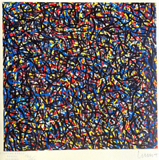 Sol Lewitt Litografia COA originale firmata a penna numerata a mano timbro =