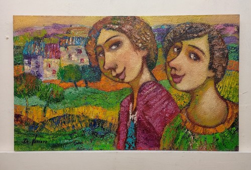 Paesaggio figure quadro - paesaggio,