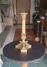 CANDELIERE OTTONE H. 34 X 16 X 16  PORTACANDELA OTTONE  