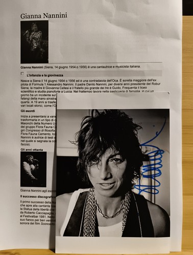 Autografo originale gianna - originale,