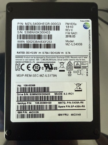 Ibm netapp 400gb sas 12gbps - ibm/netapp,
