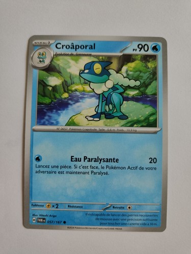Carte pokémon croâporal - carte,