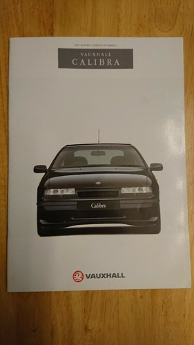 Brochure vauxhall calibra 1992 - calibra,
