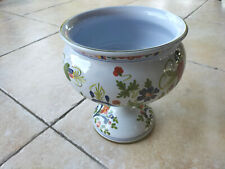 CENTROTAVOLA ALZATA PORTAVASI CERAMICA FAENZA dipinto a mano RICCIARDELLI