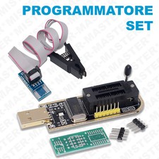 CH341A PROGRAMMATORE EEPROM FLASH BIOS 24 25 SERIES + CLIP TEST