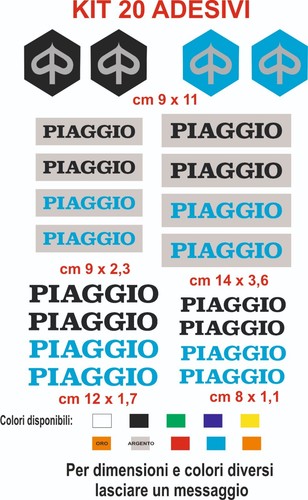 Adesivi piaggio prespaziati - adesivi,