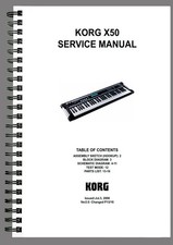 Manuale di servizio Korg X50 -